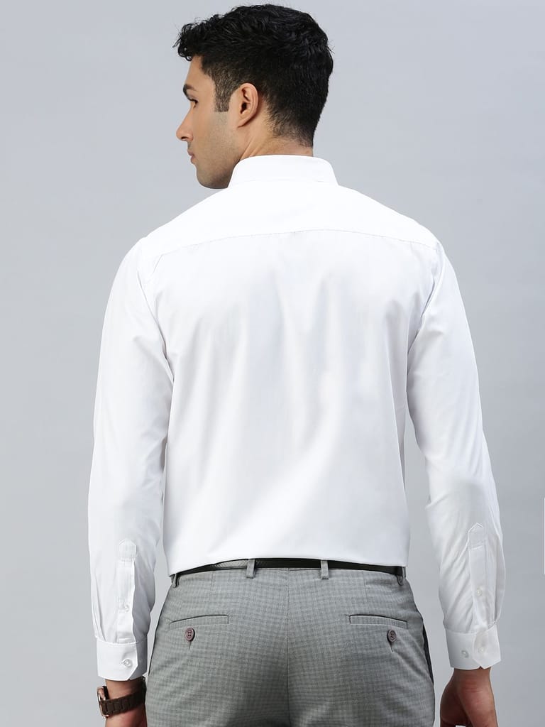 Mens Formal Full Sleeves White Shirt view 2
