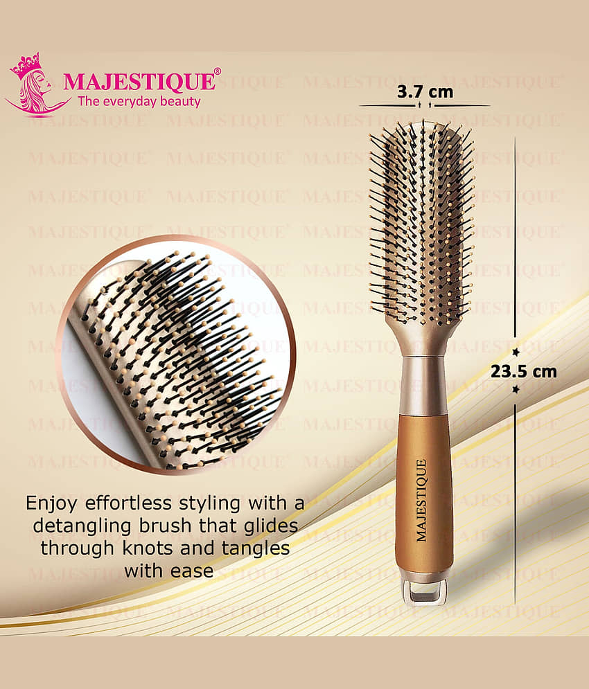 Majestique Golden Hair Styler Brush for Blow Drying, Styling and Solon for Men and Women - Pack of 1 view 2