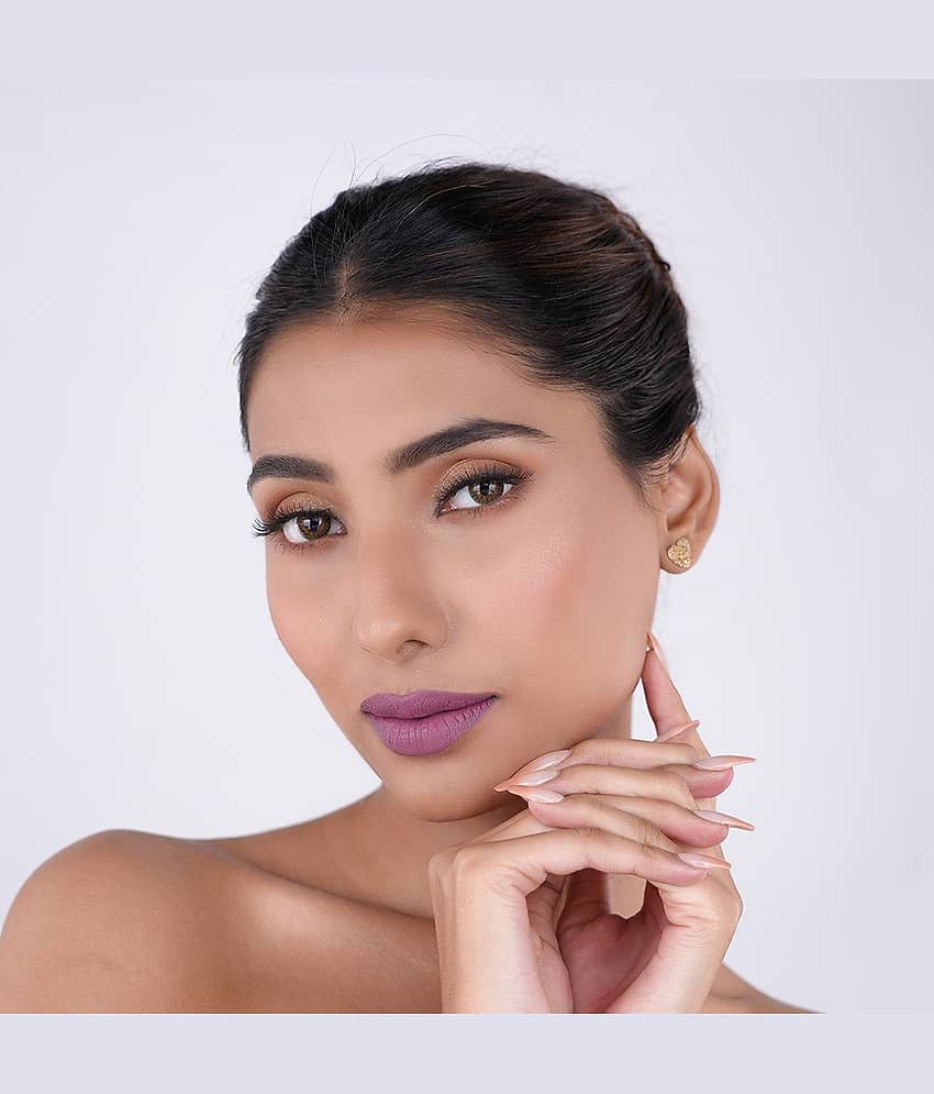 BellaVita Comfort Matte Priming Lipstick Intense Colour Creamy Matte Finish Intense Glide Advance Color Locking Technology Talc Free Rusty Pink 3.5 gm view 2