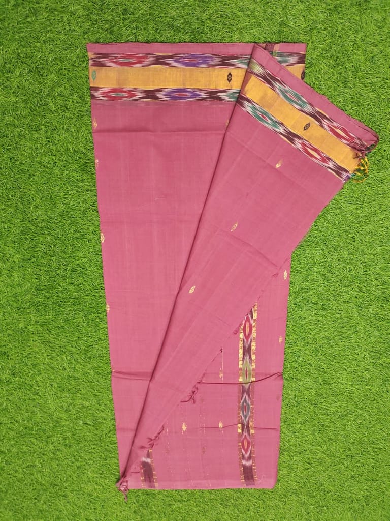 ADIVARAPUPETA TIE AND DYE BOARDER COTTON SAREE view 2