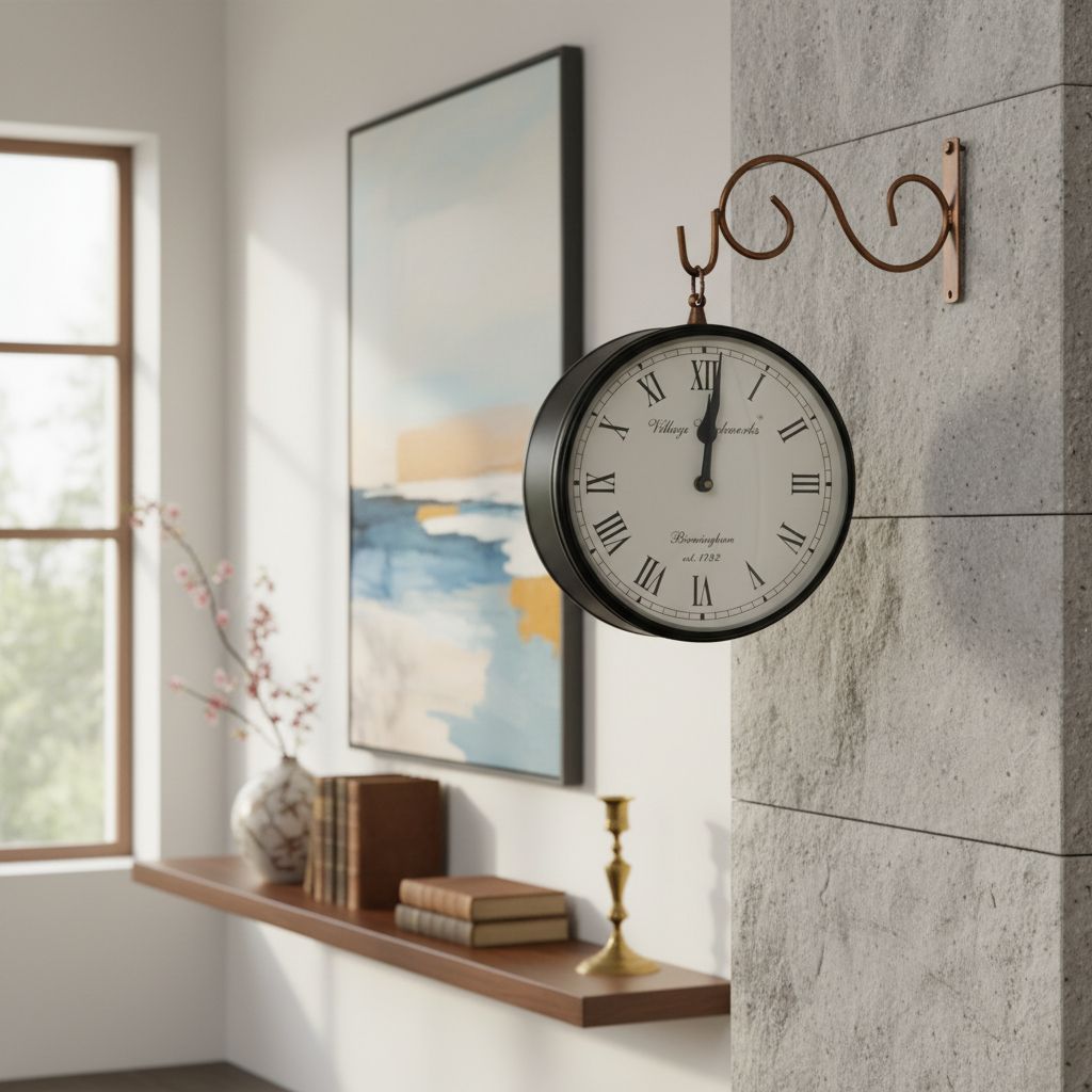 Decorative Analog Wall Clock for Living Room | Gift-item Metallic-Watch view 2