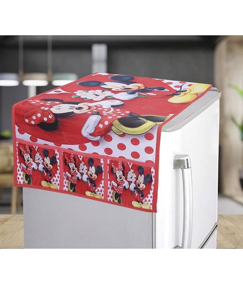 Crosmo PVC Abstract Printed Fridge Mat & Cover ( 99 53 ) Pack of 7 - Multicolor view 2