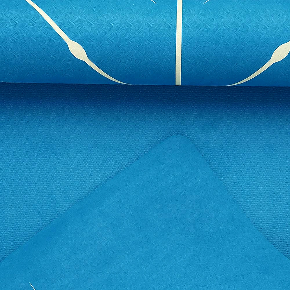 TEGO CORE Yoga Mat with GuideAlign & Yoga Mat Holder Bag (Colour - TEAL-GOLD, Size - 8 MM) by Total Sporting And Fitness Solutions Pvt Ltd view 2