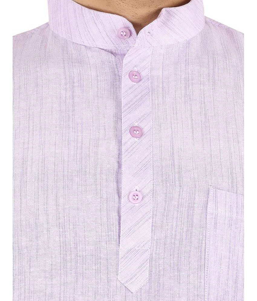 Latest Chikan Pink Cotton Kurta Single view 2