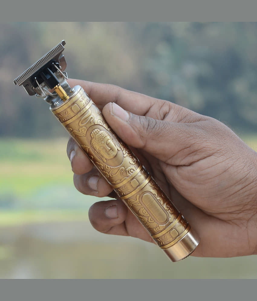 JMALL Rechargeable Gold Cordless Beard Trimmer With 40 minutes Runtime view 2