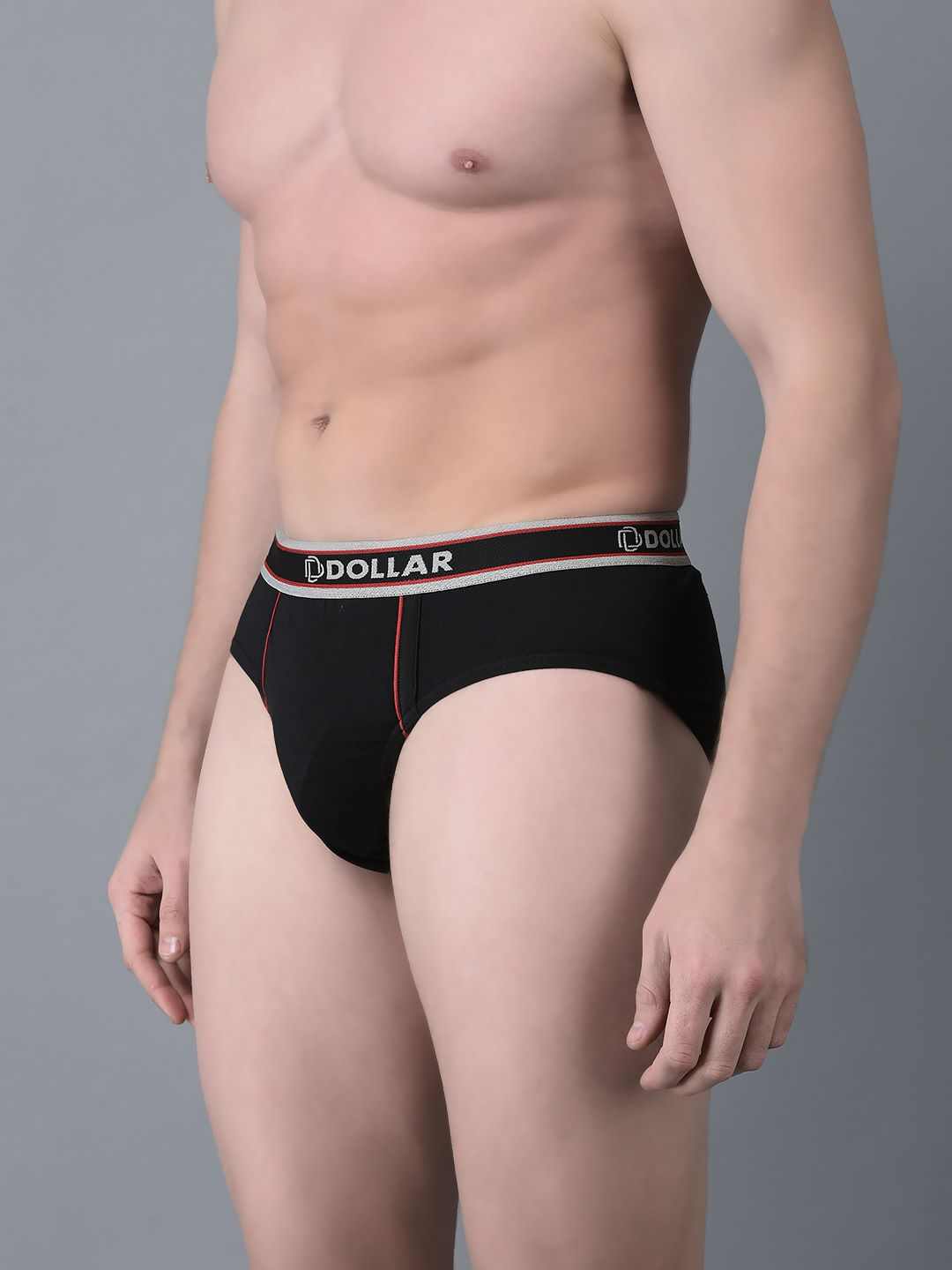 Dollar Bigboss Men’s Pack of 3 Combed Cotton Solid Brief With Anti-Microbial Odour Control view 2