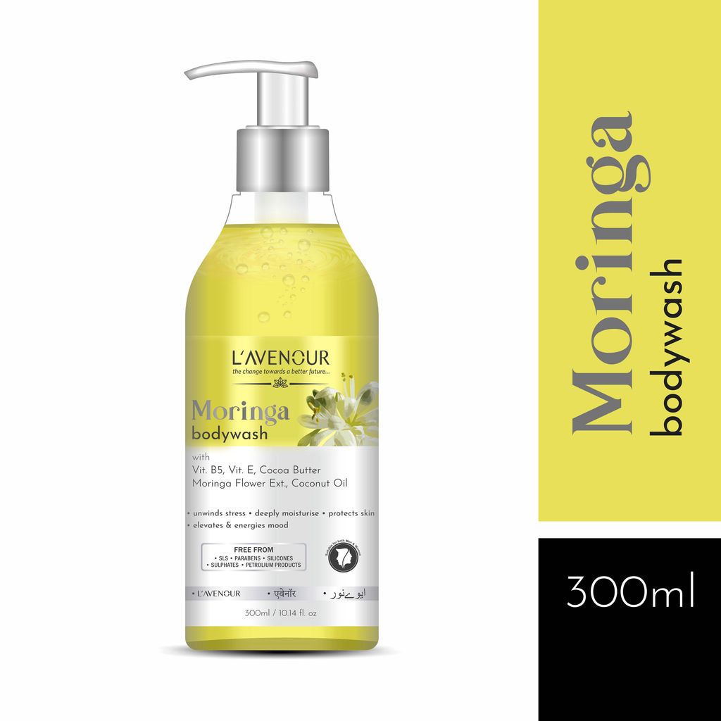 L'avenour Moringa Body Wash For Deep Cleansing & Luxury Bath | Shower Gel For Men & Women 300ml view 2