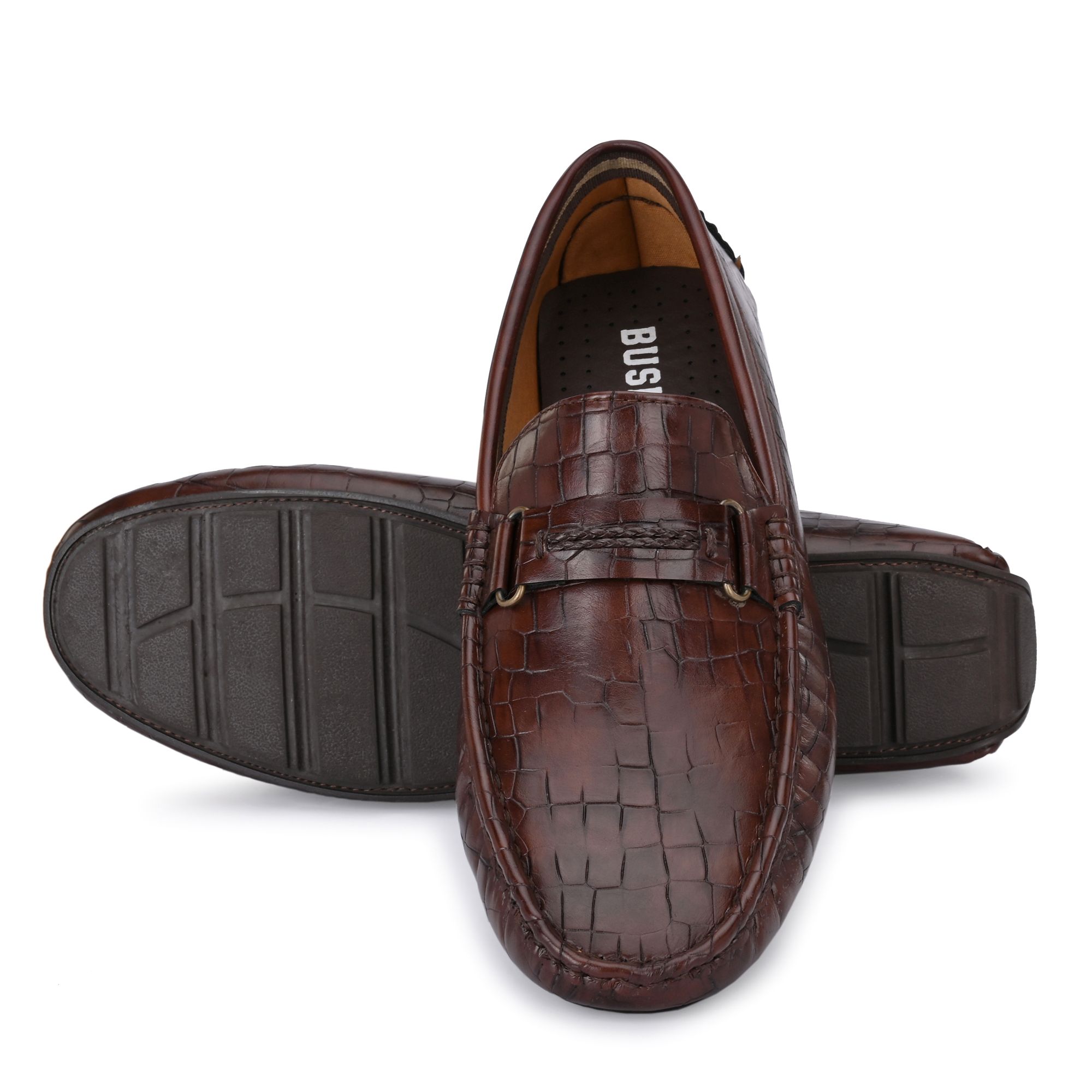 BUSKINS CASUAL LOAFERS BA3721 BROWN view 2