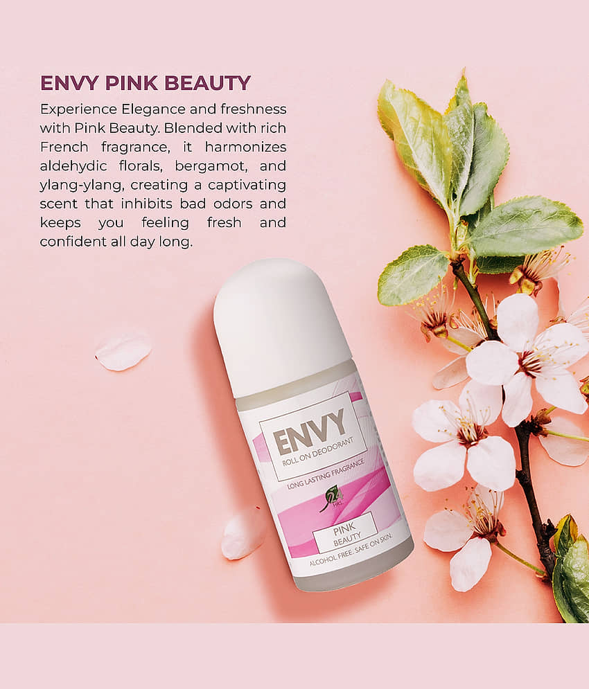 ENVY Pink Beauty Long lasting Deodorant Roll-on 50 ml (Pack of 1) view 2