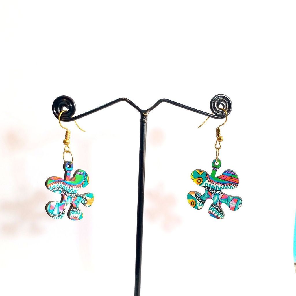 Mandala Artwork Earrings view 2