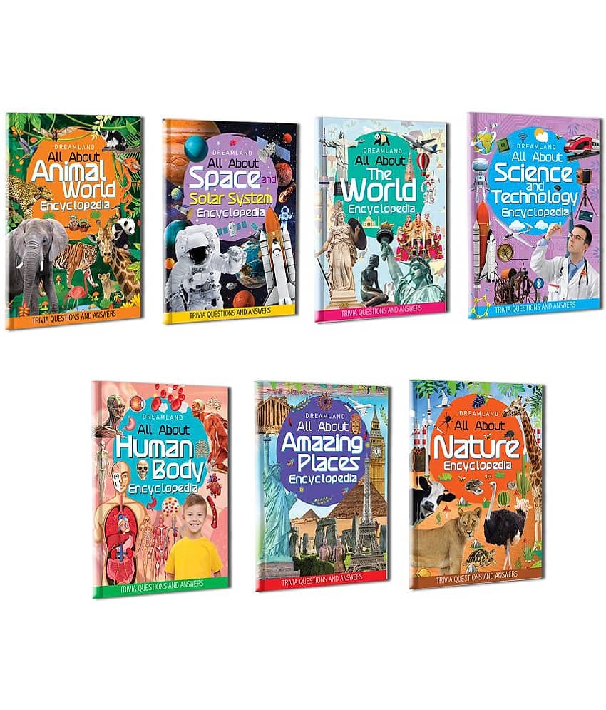 Children Encyclopedia Books Pack for Age 5 - 15 Years- All About Trivia Questions and Answers | Animals World, Space and Solar System, The World, Science and Technology, Human Body, Amazing Places, Nature - Reference view 2