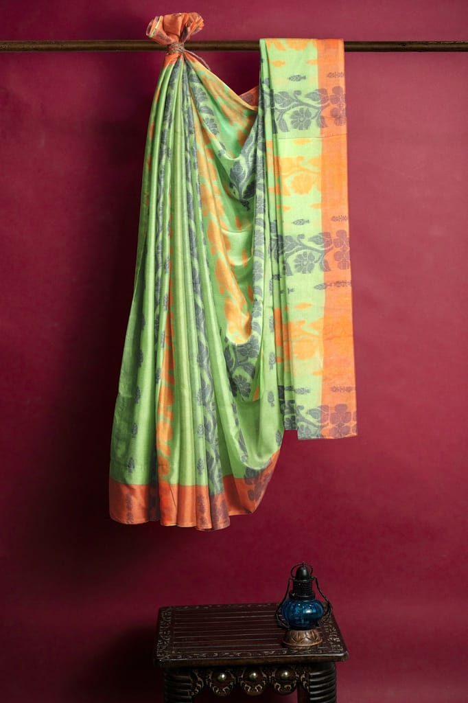 Cotton Jamdani Saree view 2