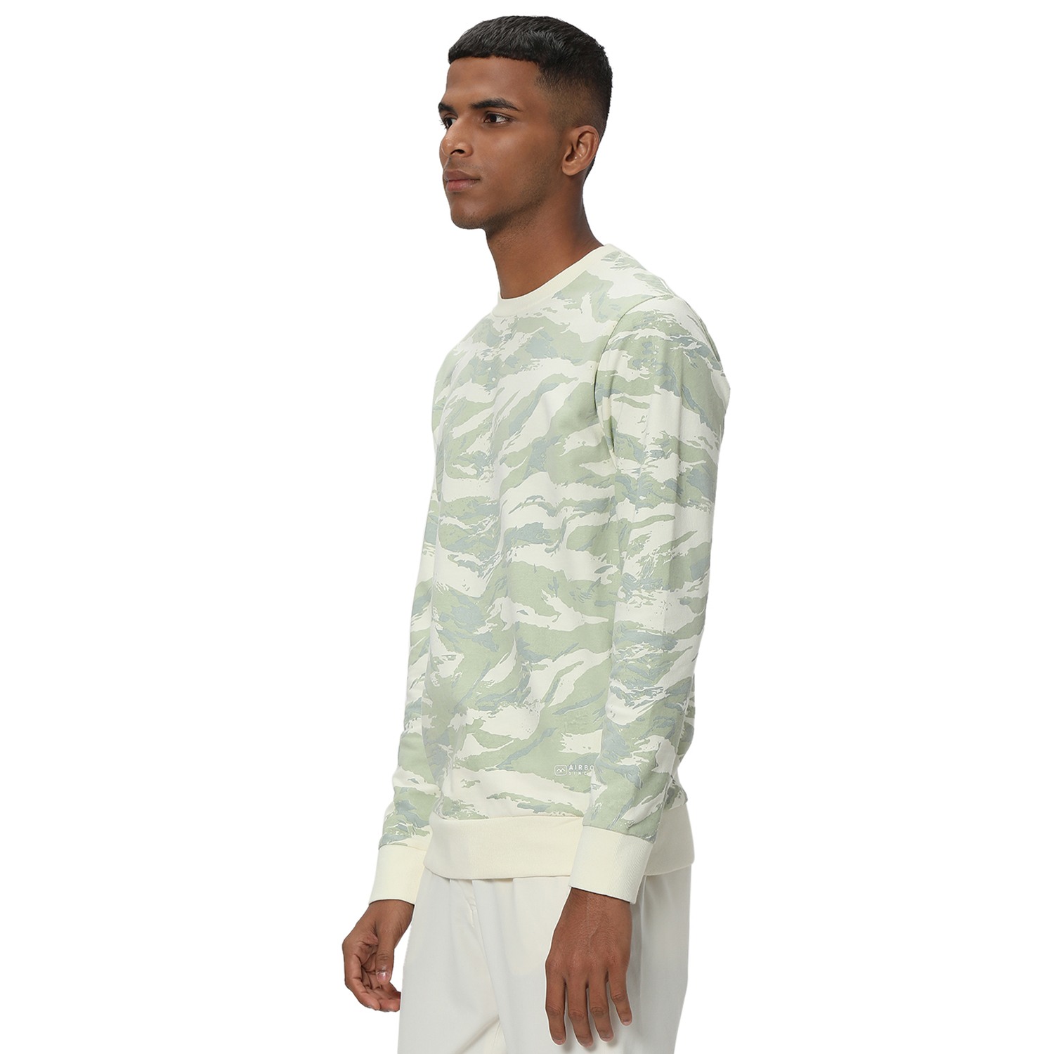 Mufti Off White Camo Loopback Sweatshirt view 2