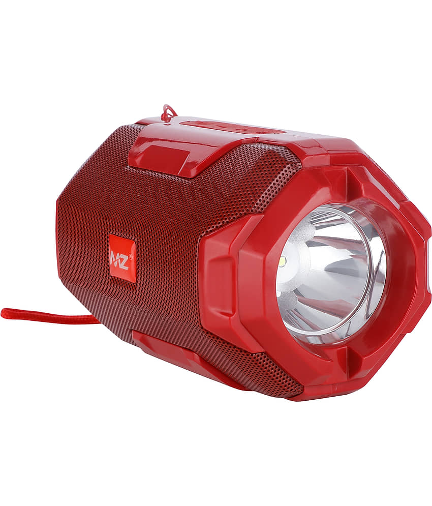 MZ M206 10 W Bluetooth Speaker Bluetooth V 5.0 with SD card Slot Playback Time 6 hrs Red view 2