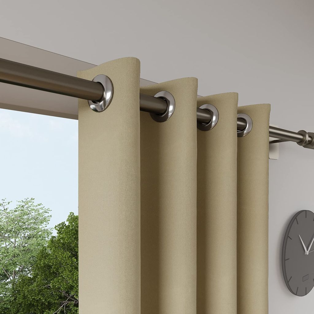 DDECOR - 100% Polyester Window 5 Ft|135 CM X 160 CM| - Brown view 2