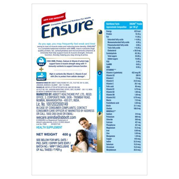 Ensure Powder Vanilla Flavour 400 Gms view 2
