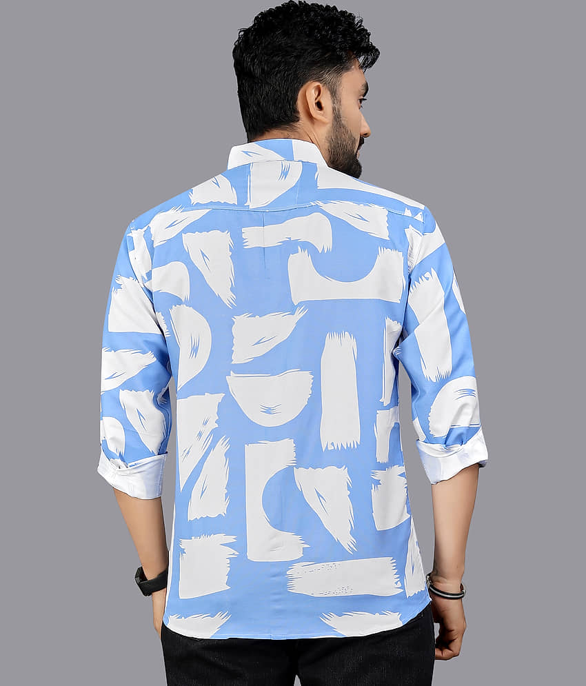 ADWYN PETER 100% Cotton Regular Fit Printed Full Sleeves Men's Casual Shirt - Peach ( Pack of 1 ) view 2