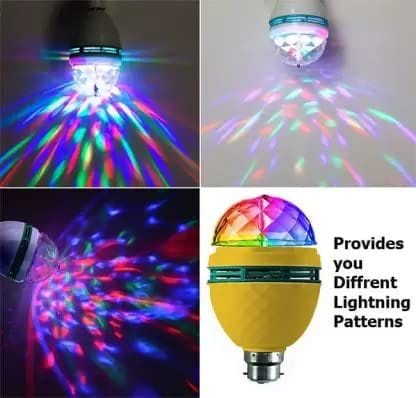 Elecsera 360 Degree LED Rotating Bulb Magic Disco LED Light, LED Bulb Light Lamp Colorful Single Disco Ball (Ball Diameter: 2.5 cm) view 2