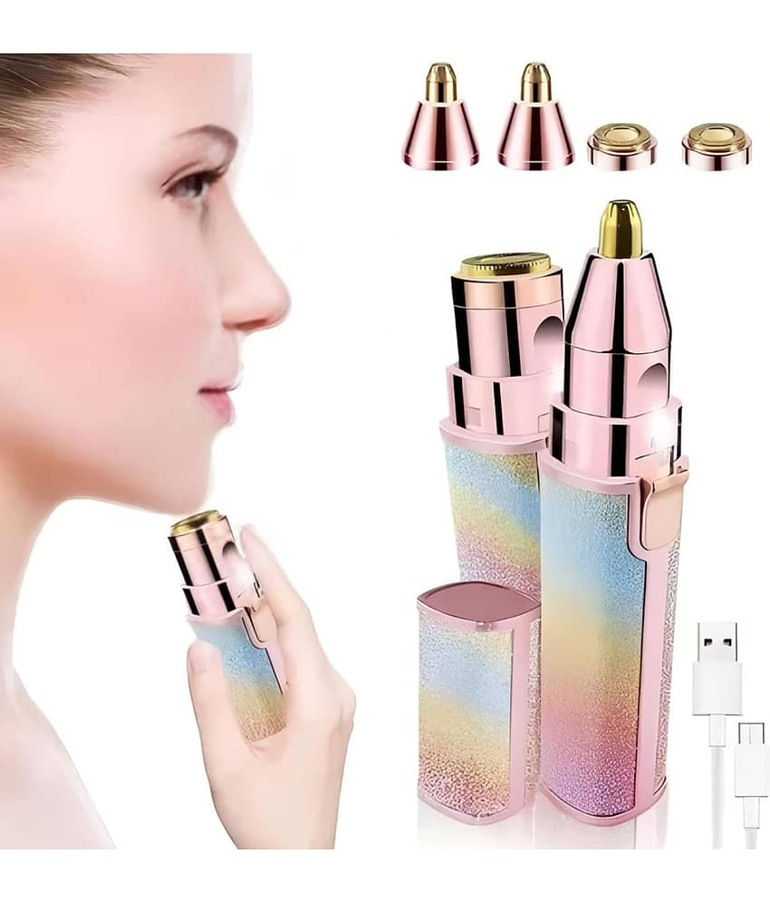 GMPex 2-in-1 Eyebrow Trimmer for Women - Hair Remover - Face, Upper Lips BL1 Multicolor Cordless Eyebrow Trimmer With 45 minutes Runtime view 2