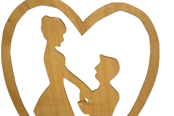 Wooden Couple love view 2