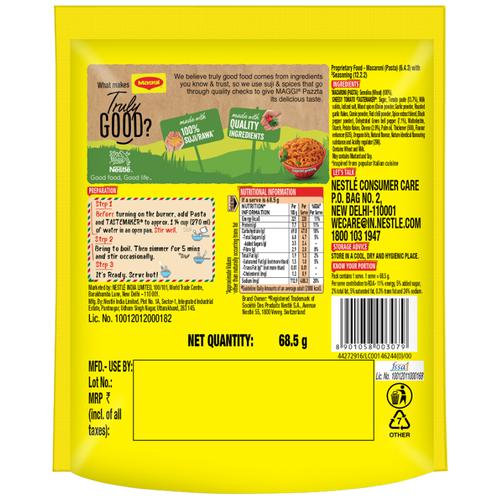 Maggi Pazzta Cheesy Tomato Twist, 68.5 gm view 2