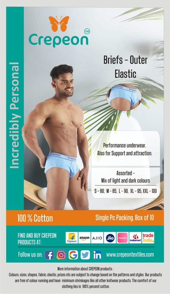 Crepeon Mens Brief OE - Outer Elastic view 2