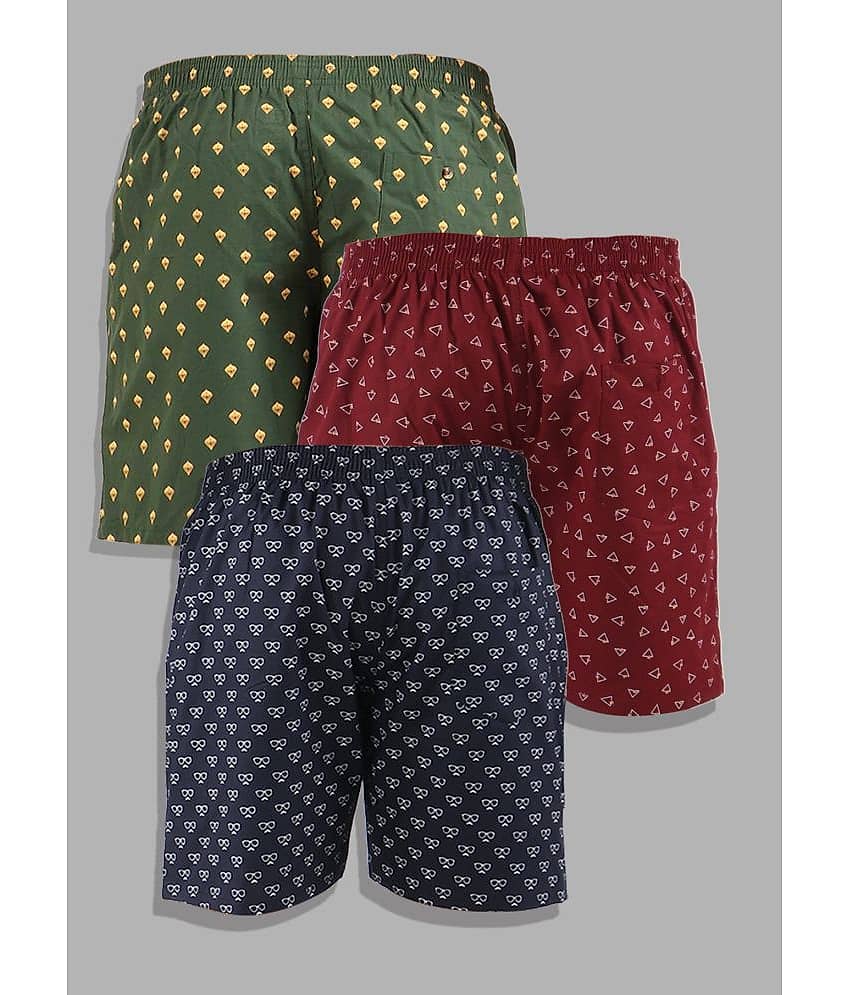 Supersquad Pack of 3 Cotton Boxers For Men's ( Assorted 5 ) view 2