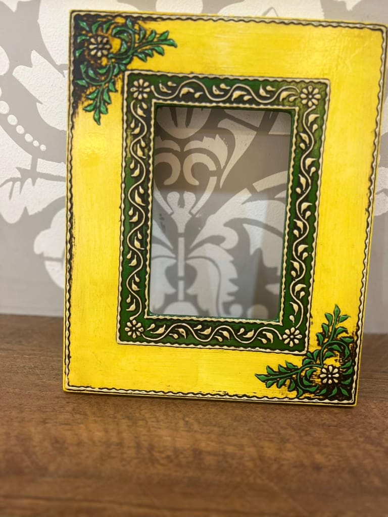 Seju Industires Rajasthani Traditional Hand Made Wooden Wall Hanging Photo Frame for Living Room, Home,Hotel set of 1 view 2