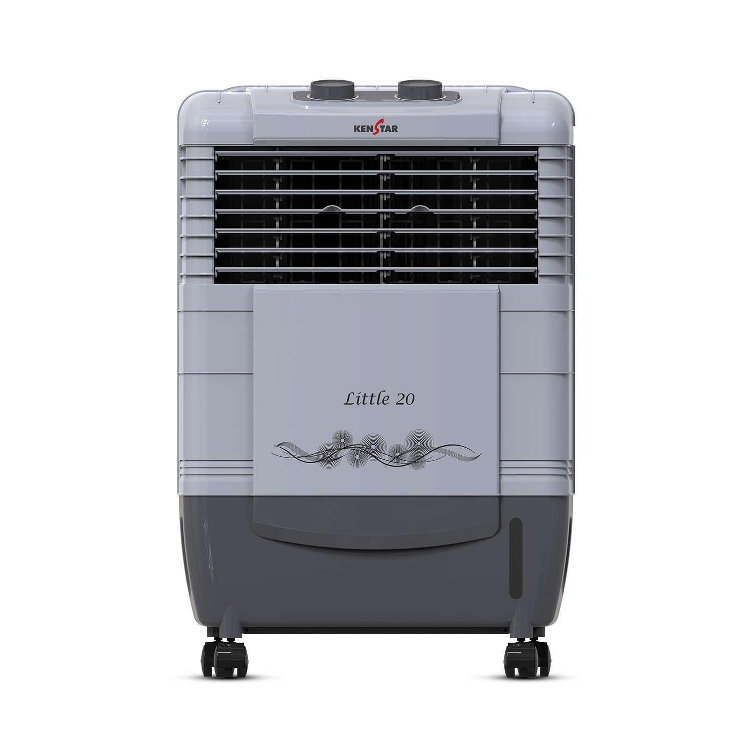 Kenstar LITTLE HC 20 Room/Personal Air Cooler For Home, Honeycomb Pad, High Speed Fan, 35 Ft Powerful Air Throw, Inverter compatible, Portable Cooler-Room, 1-Yr Product Warranty, Light Grey & Dark Grey