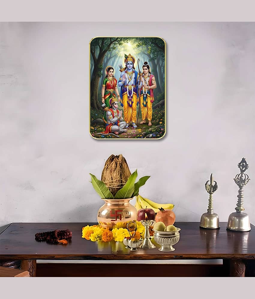 Livin'luxe Ram Darbar MDF Wall Art with Table Top Stand & Wall Hanging Hole Decor view 2