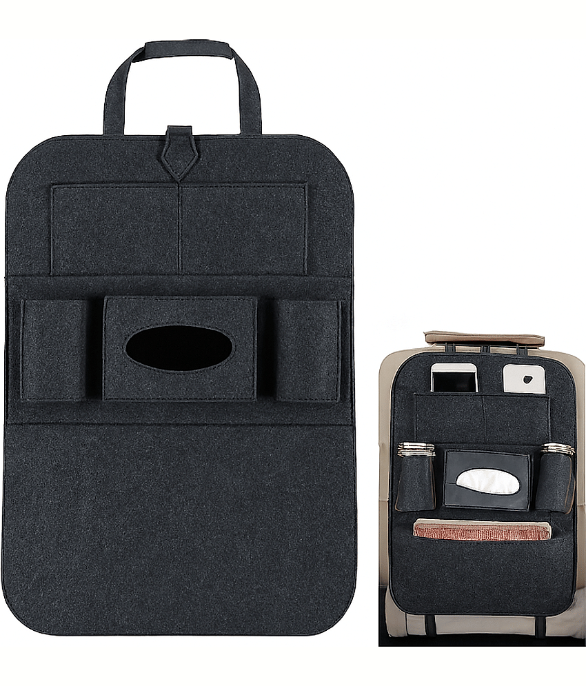 sakimo Luxury Car Seat Back Organizer | Multipurpose Car Storage Back Organizer (Pack Of 2) view 2