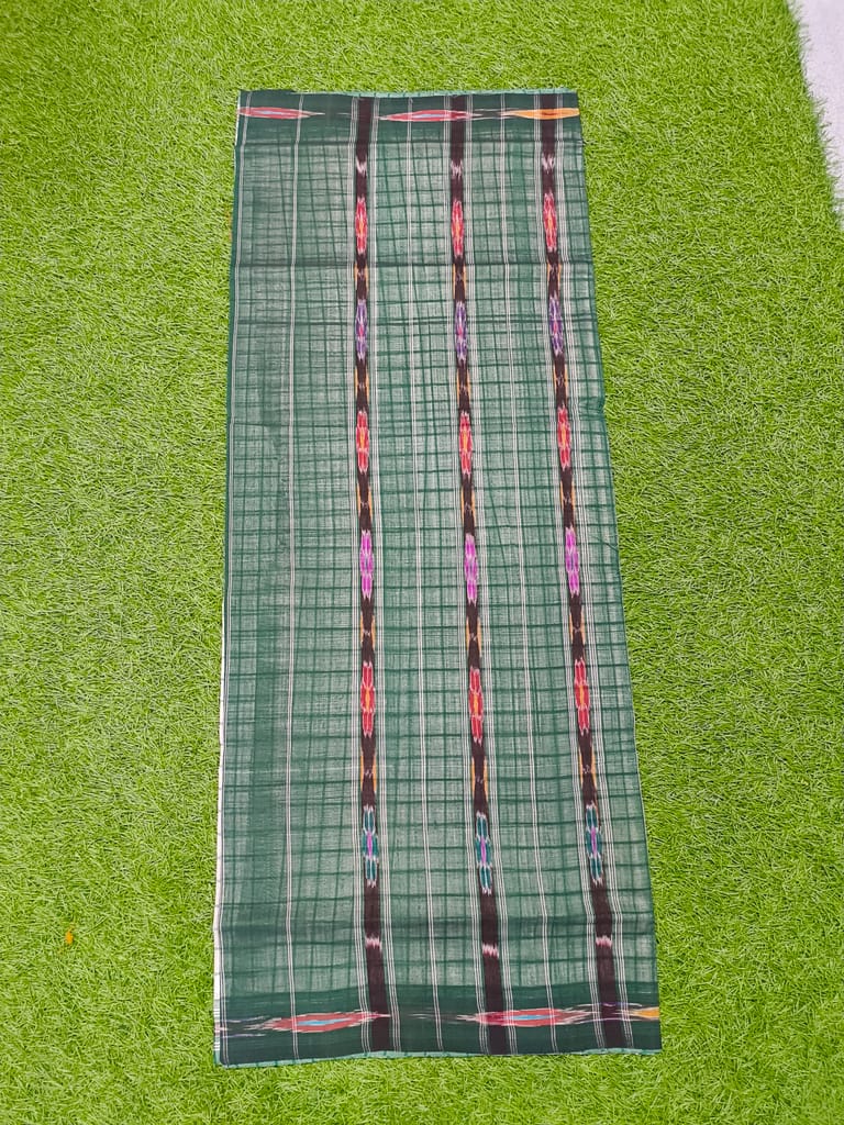 MORI HANDLOOMS COTTON MISS CHECK POCHAMPALLY SAREE view 2