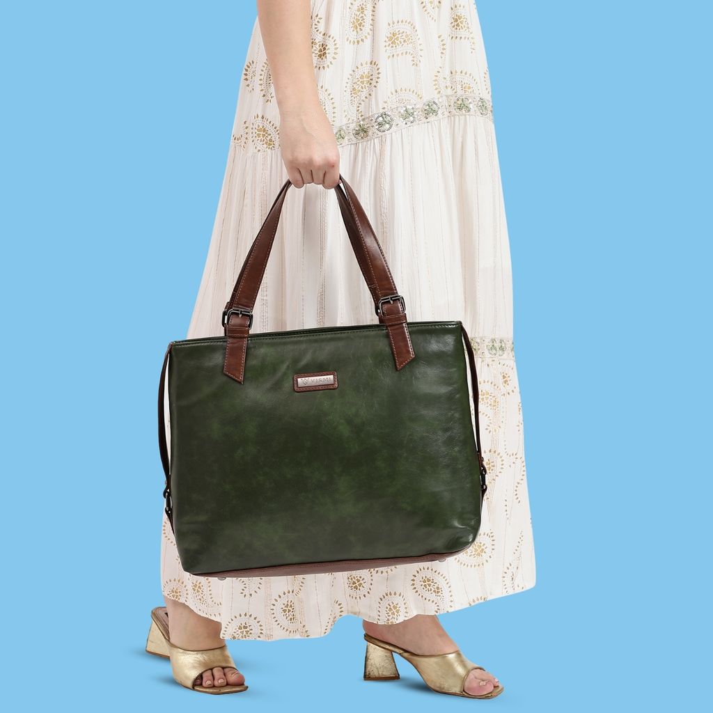 VISMIINTREND Office Bag for Women Upto 15.6 Inch Laptop | Travel Handbag | Pu Leather Stylish Tote Bag | Trendy Office Use Sling Bag | Diwali Gift for Mother | Wife view 2