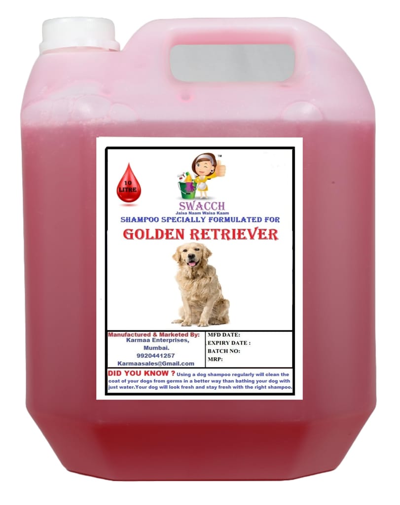 SWACCH Shampoo Specially FORMULATED for Golden Retriever (10 Litre) Jasmine view 2