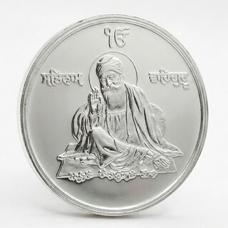 550 Rupees 2019 Shri Guru Nanak Dev Ji Silver-plated Fantasy Coin Heritage view 2