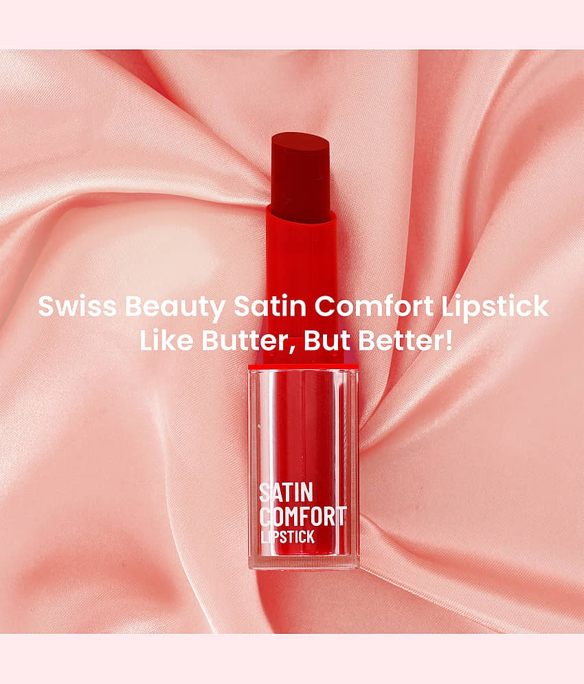 Swiss Beauty Apple Red Matte Hydrating Stain Lipstick ( Pack of 1 ) view 2