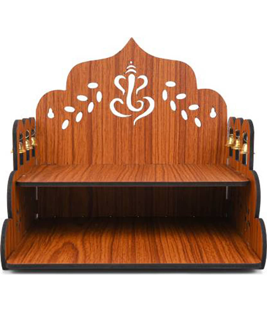 Arpita Crafts Brown Wood Hanging Mandir view 2