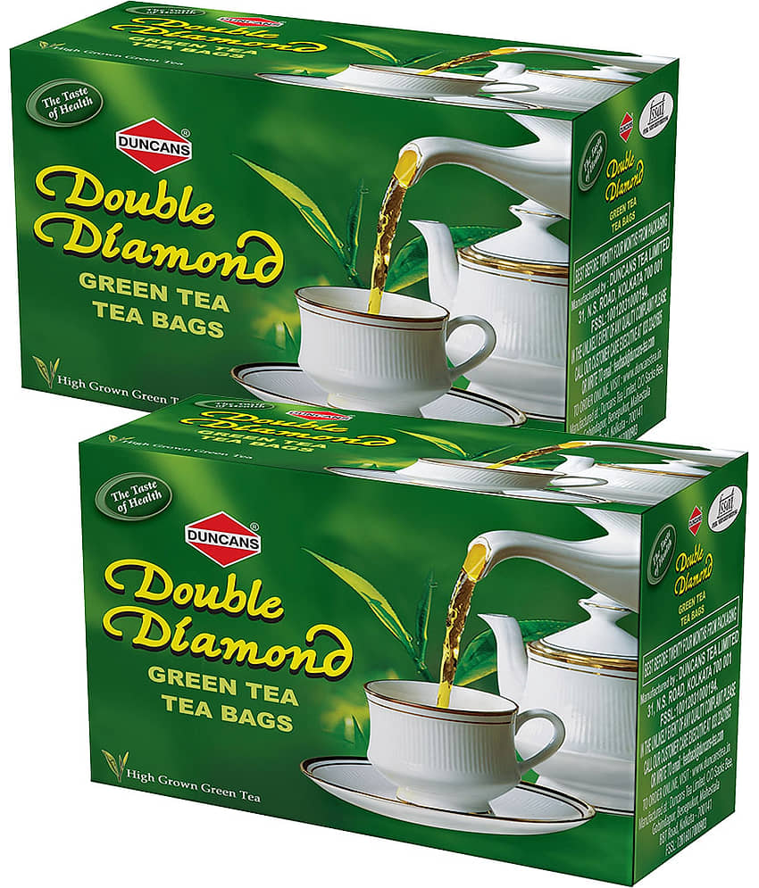 Duncans Double Diamond 100% Natural 100 gm Slimming Green Tea ( Bags )