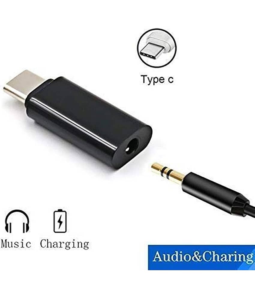 THRIFTKART - Type C to 3.5mm Audio Jack, car Audio Connector USB Type c, Headphone Converter Cable Stereo Jack Splitter (1PC-ONLY) view 2