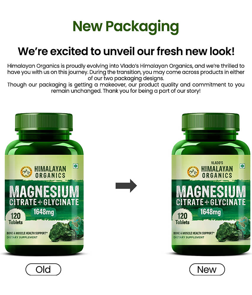 Vlado's Himalayan Magnesium Complex 1648mg Veg Tablets Heart, Muscle, Bone & Sugar Support 120 No.s view 2