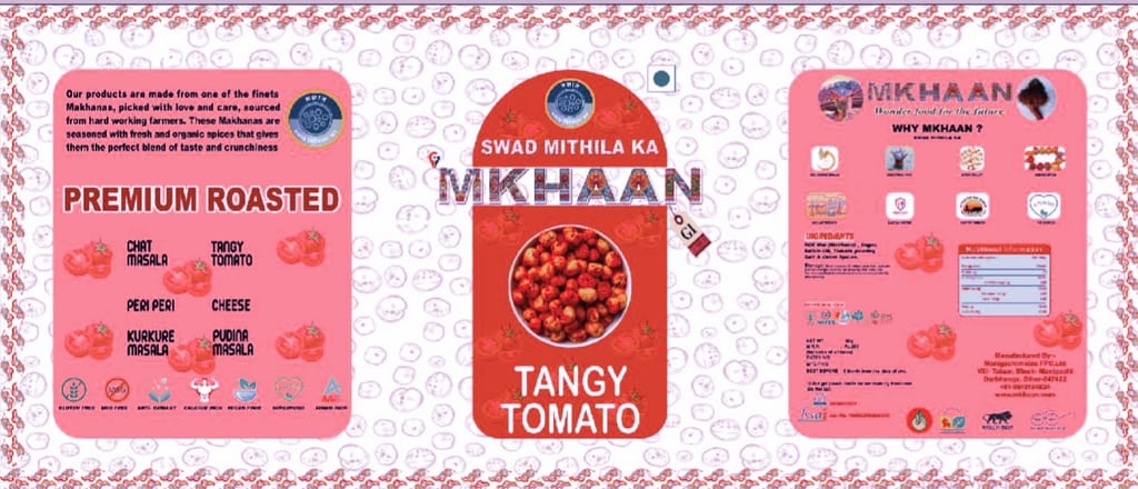 MKHAAN SWAD MITHILA KA, Roasted Makhana | TANGY TOMATO |Flavored makhana view 2