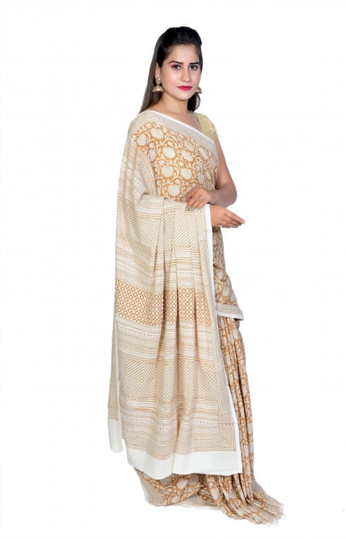Tribes India Handwoven Cotton Saree 1STXSARMP00070-5 view 2