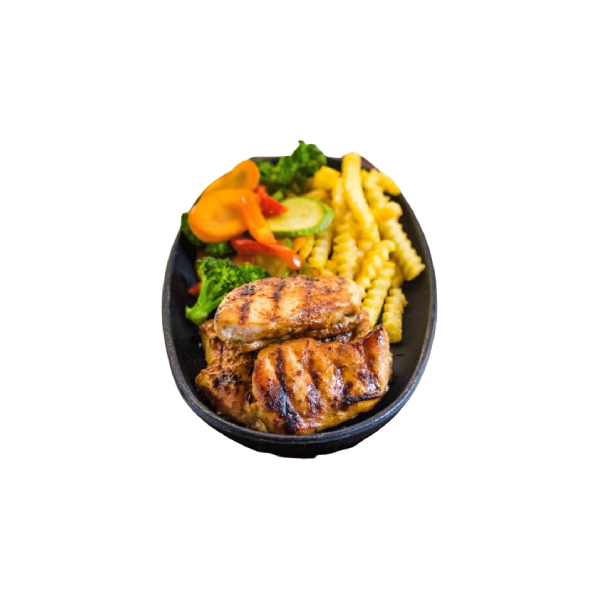 Grilled Rosemary Chicken Steak With House Made Sauce