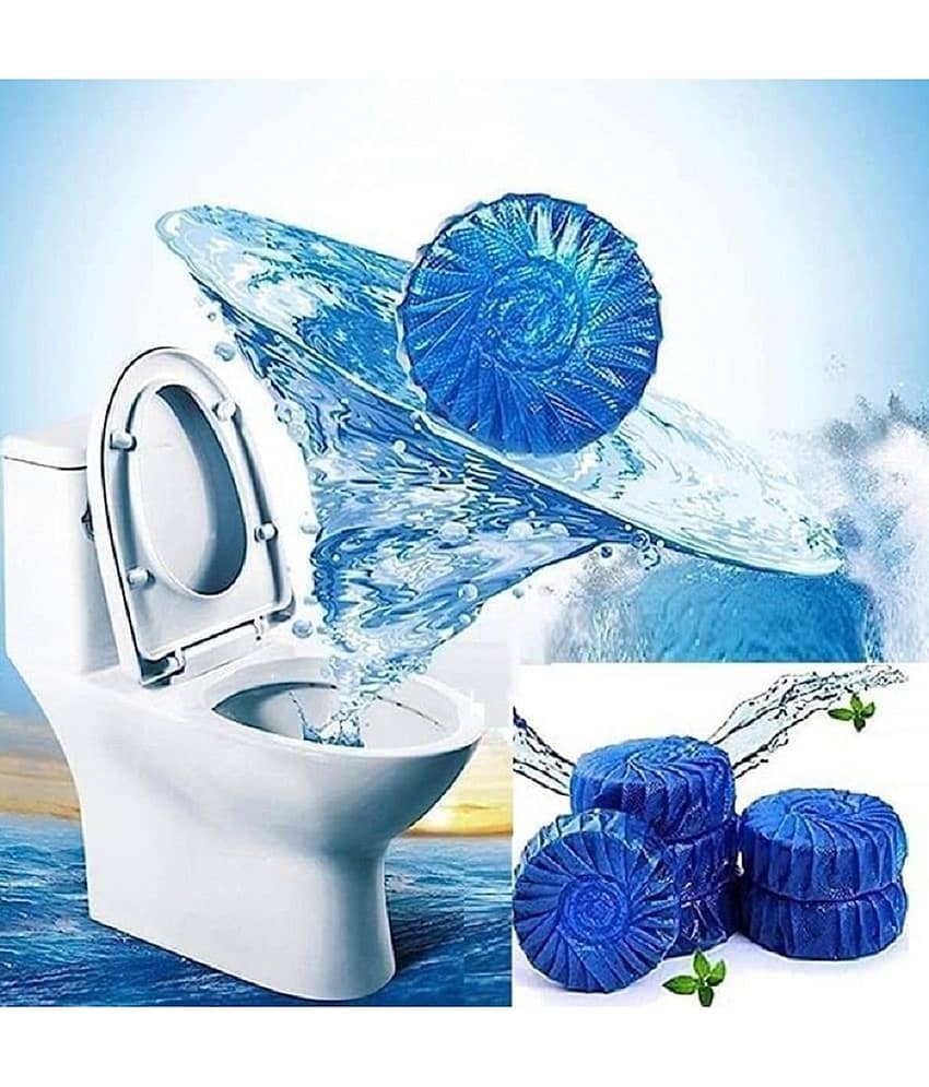 DHSMART Automatic Blue Clean Bubbles Toilet Cleaner Tablets Bowl.Bathroom Toilet Tank Cleaner 1 Pack of 10 view 2