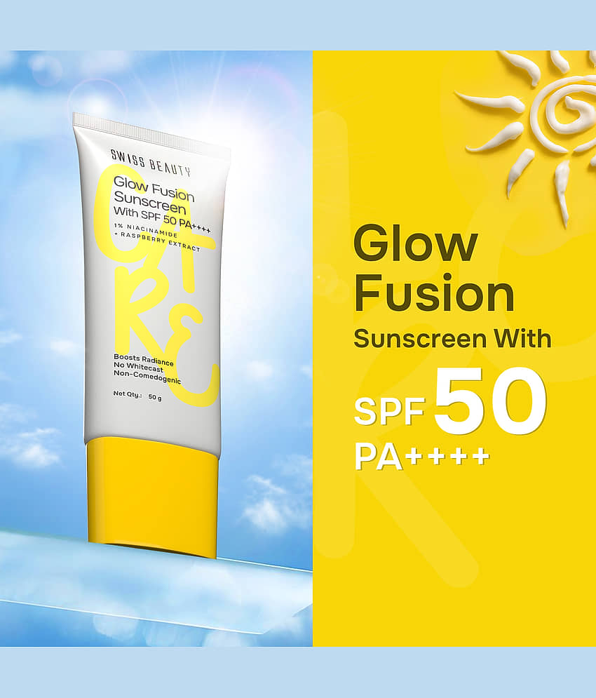Swiss Beauty SPF 50 Sunscreen Cream For All Skin Type ( Pack of 1 ) view 2