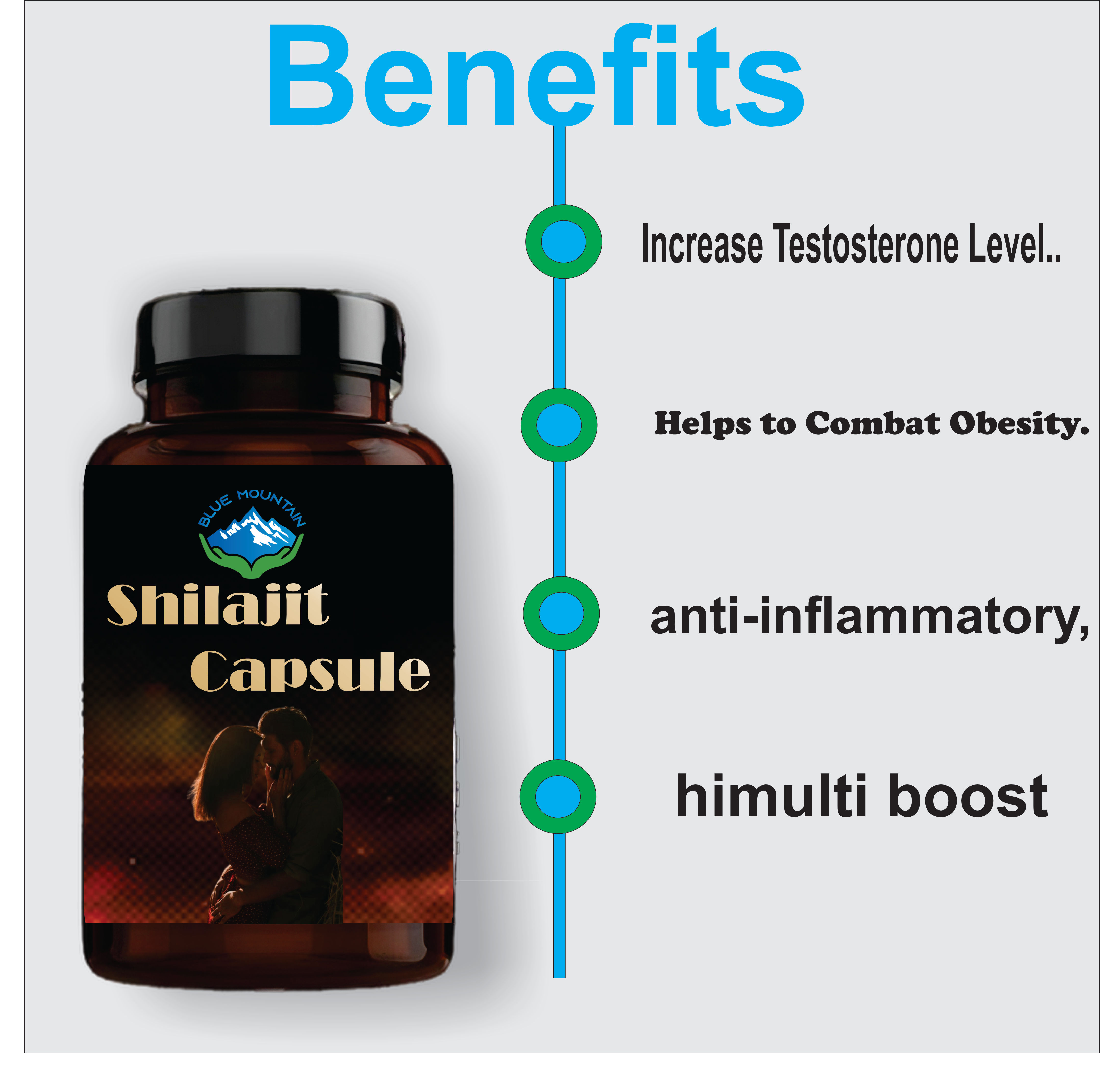 BLUE MOUNTAIN Shilajeet Capsule, 60 Capsule view 2