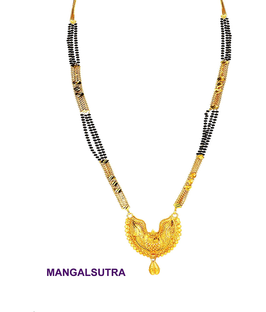 h m product Gold Plated Letest & Designer Mangalsutra For Women-100237 view 2