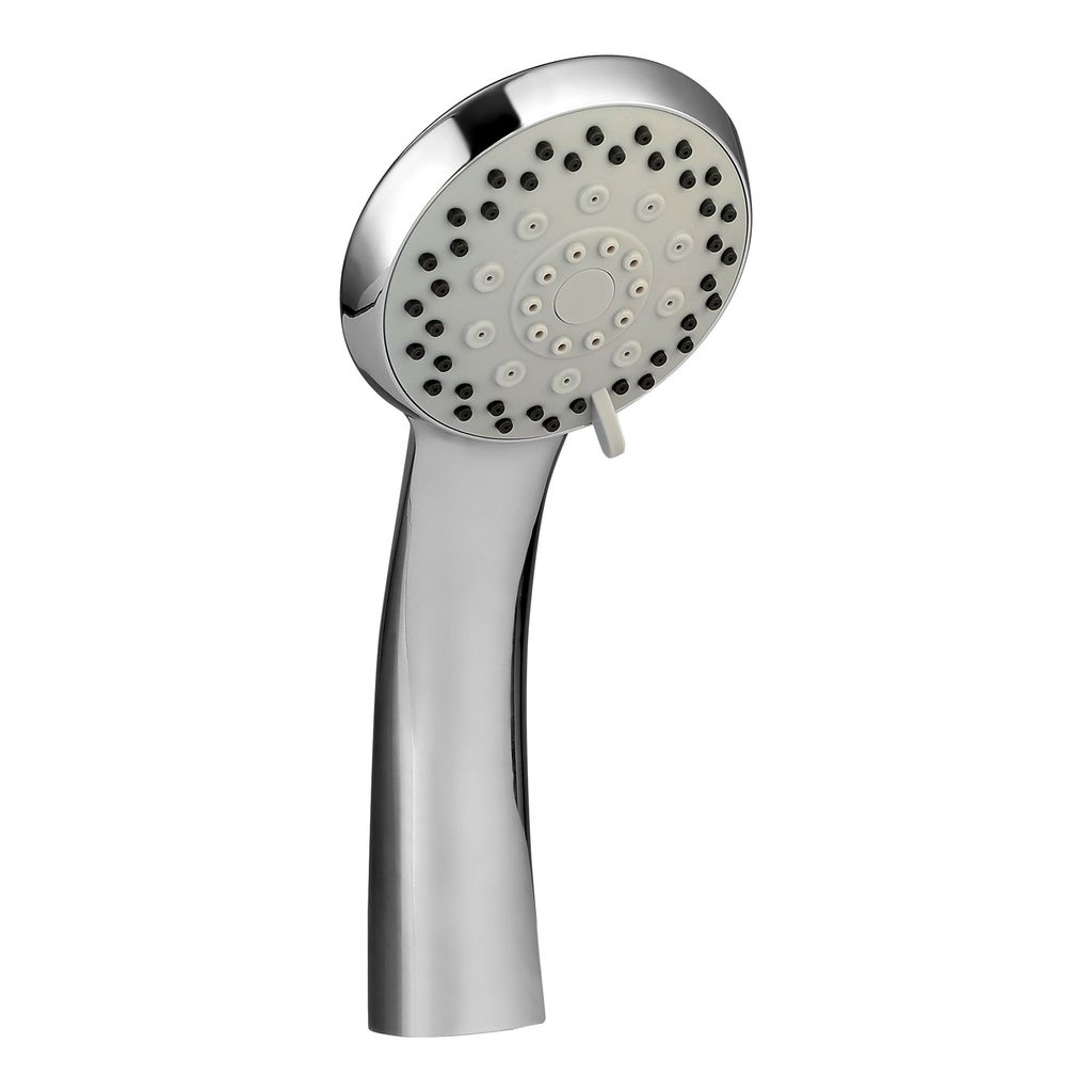 Orvos Hand shower multi-function, 4x4 inches, AquaGlow, Chrome plated with high grade Korean ABS material from LG, with 1.7 meter flexible shower hose and wall hook, for high end luxury bathrooms view 2