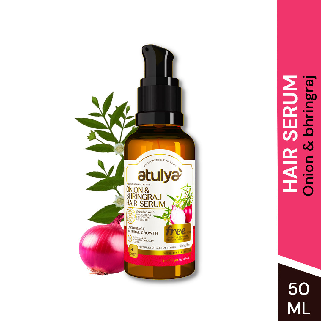 Atulya Onion & Bhringraj Hair Serum for Natural Hair Growth - 50ml view 2