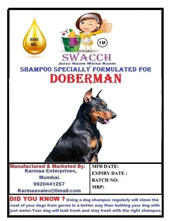 SWACCH Premium Shampoo for Doberman (200ML) (Pack of 3) Jasmine view 2